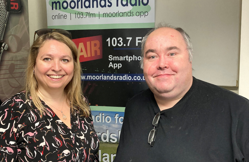 Karen Speaks To Local Residents On Moorlands Radio | Karen Bradley